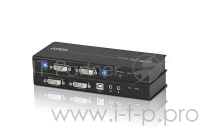 Удлинитель DVI Dual View KVM Extender