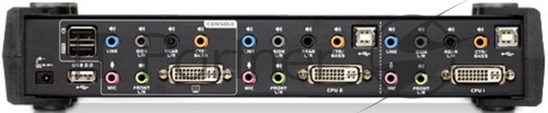 Переключатель, электрон., KVM+Audio+USB 2.0, 1 user USB+DVI =) 2 cpu USB+DVI, со шнурами USB 4х1.8м., 2560x1600 60Hz DVI-D Dual Link/2048x1536 DVI-A, настол., исп.стандартШнуры, без OSD, некаскад. CUBIQ 2-PORT USB DVI DUAL LINK KVMP SWIT