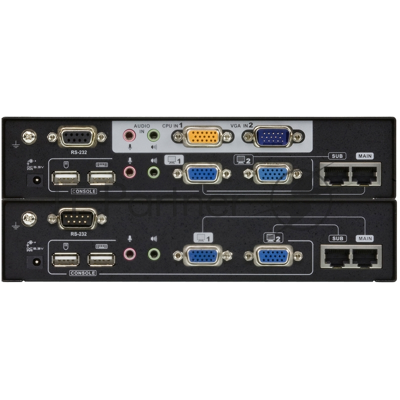 KVM-удлинитель USB Dual View c deskeview USB DUAL VIEW KVM EXTENDER WITH DESKEW