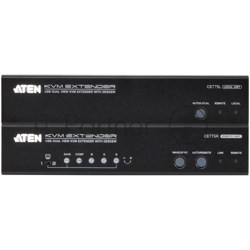 KVM-удлинитель USB Dual View c deskeview USB DUAL VIEW KVM EXTENDER WITH DESKEW