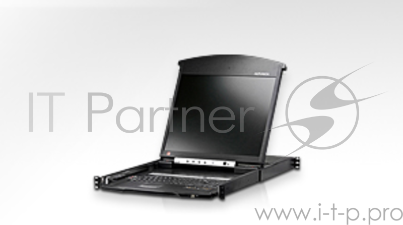 Коммутаторы консоли ATEN 8P CAT5 HIGH DENSITY DUAL RAIL LCD 19INCH OVER IP
