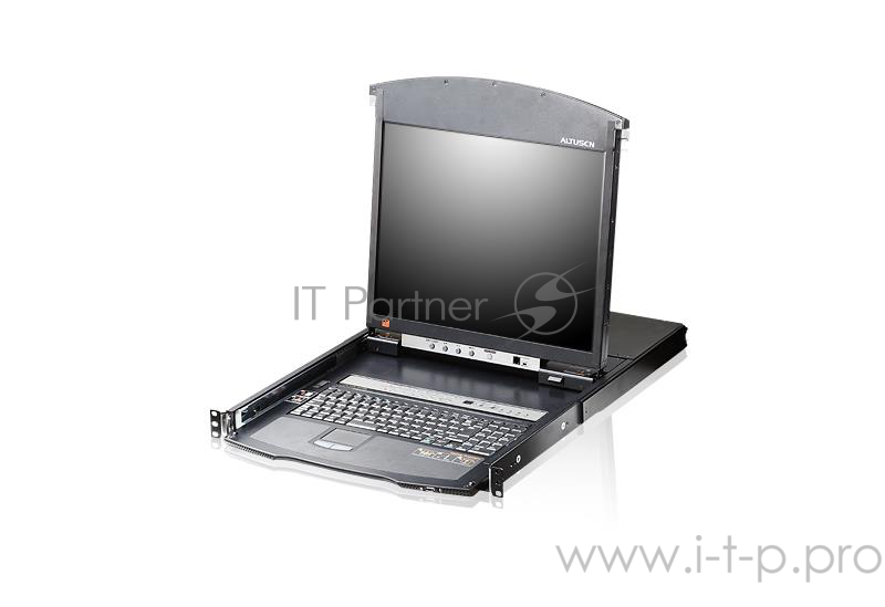 Коммутаторы консоли ATEN 8P CAT5 HIGH DENSITY DUAL RAIL LCD 19INCH OVER IP