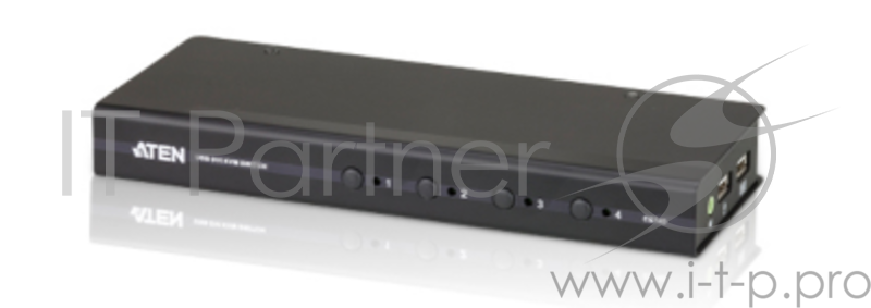 KVM переключатель Aten 4 PORT USB DVI KVM SWITCH W/EU ADP.