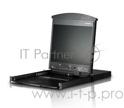 ATEN 8P CAT5 HIGH DENSITY DUAL RAIL LCD OVER