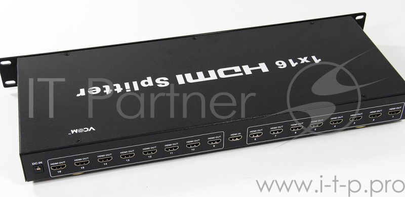 Разветвитель VCOM DD4116 Разветвитель HDMI Spliitter 1=>16 3D Full-HD 1.4v, каскадируемый