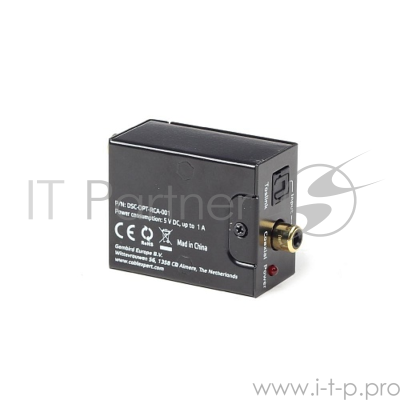 Разветвитель Конвертер аудио,EnerGenie, цифровой сигнал-> , 1xRCA (Coaxial) 1xToslink/2RCA (DSC-OPT-RCA-001)