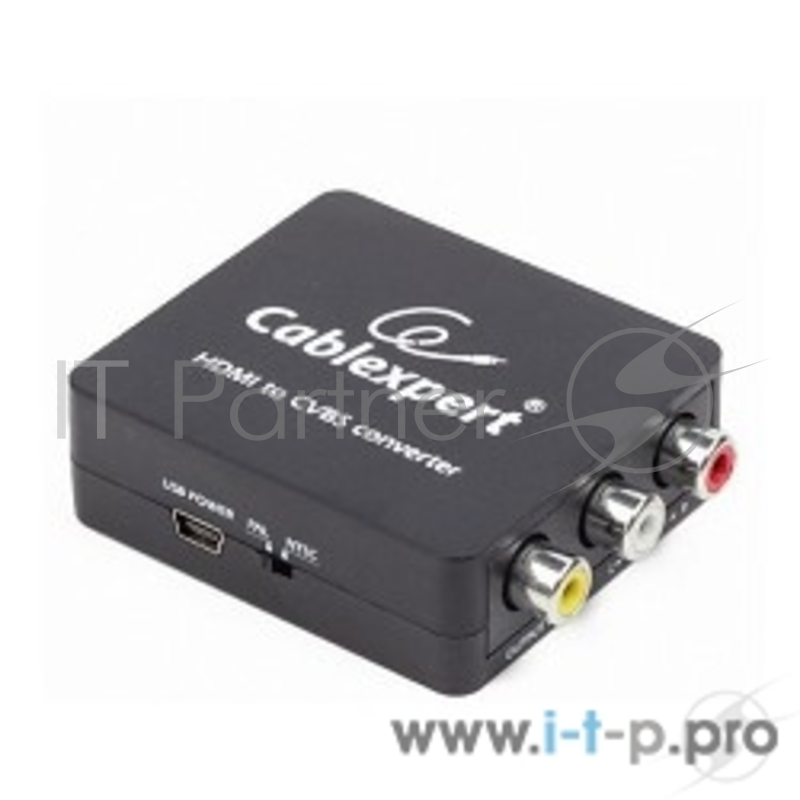 Разветвитель Конвертер HDMI -> RCA, Cablexpert, HD19Fx3RCA, HDMI -> 3xRCA (1x video, 2x audio) (DSC-HDMI-CVBS-001)