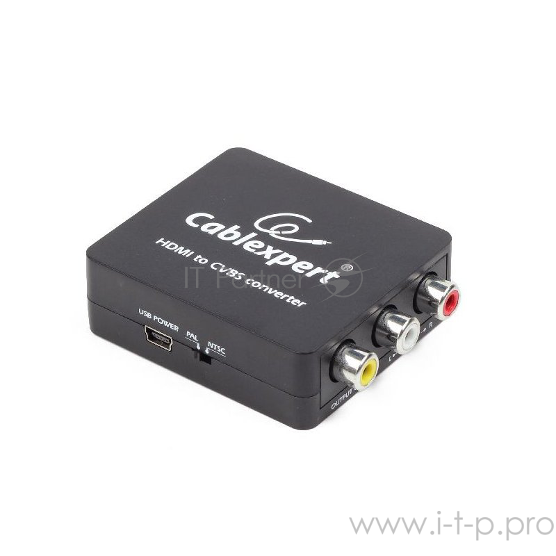Разветвитель Конвертер HDMI -> RCA, Cablexpert, HD19Fx3RCA, HDMI -> 3xRCA (1x video, 2x audio) (DSC-HDMI-CVBS-001)