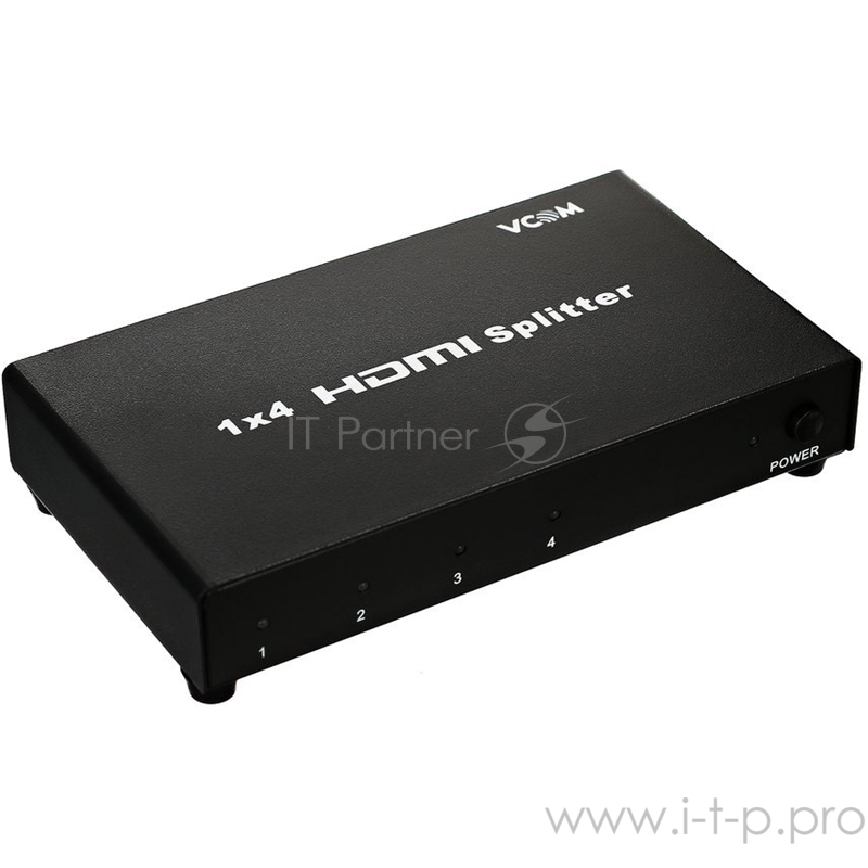 Разветвитель VCOM HDMI Spliitter 1=>4 3D Full-HD 1.4v, каскадируемый <VDS8044D/DD414A>