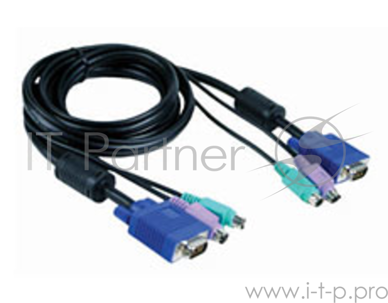 Переключатель D-Link DKVM-CB Кабель KVM длиной 1,8 м с разъемами PS2