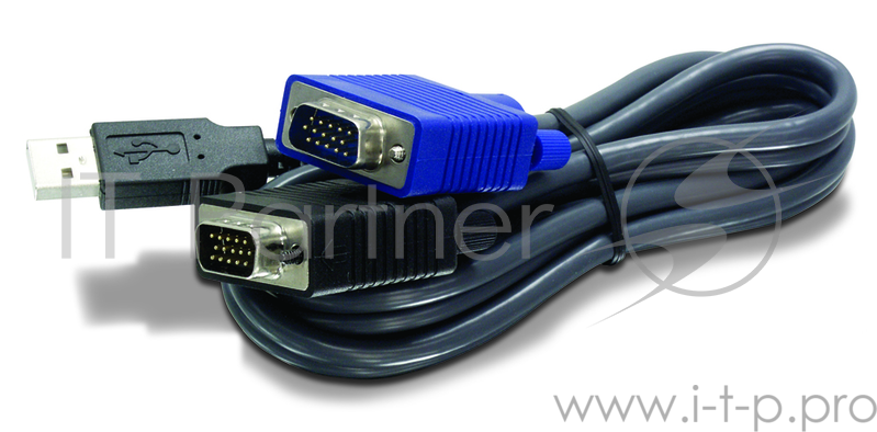 Переключатель TRENDNet TK-CU06 6-футовый USB KVM кабель