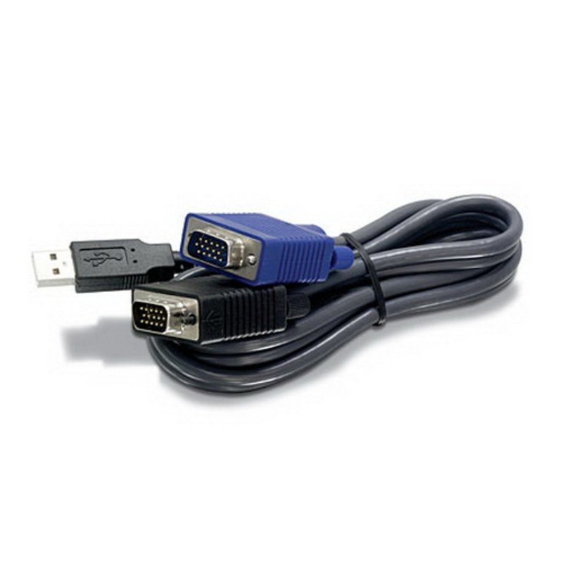 Переключатель TRENDNet TK-CU10 10-футовый USB KVM кабель