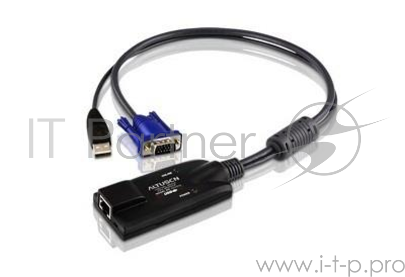 Модуль удлинителя VGA+K/M USB ATEN (KA7570-AX) 40 метр., 1xUTP Cat5e, для подкл. комп. к перекл. KH15xxA/KH15xxAi/KL15xxA/KL15x макс.разр