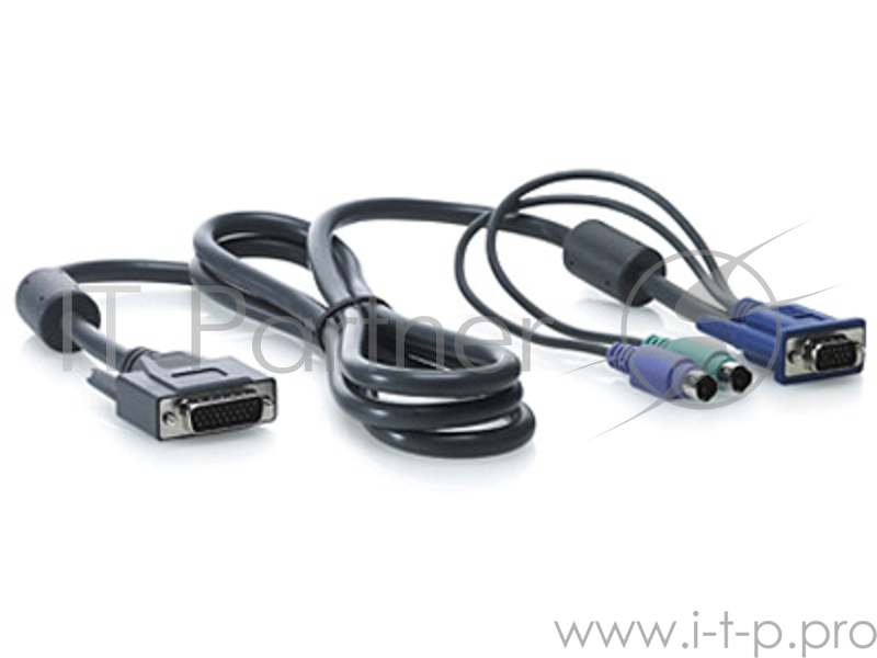 Кабель HP PS2 Server Console Cable, 6 foot/1.8m, 2-Pack (for AF611A)