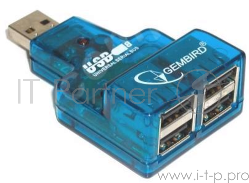 Контроллер GEMBIRD HUB USB2.0 Mini 4-port UHB-CN224