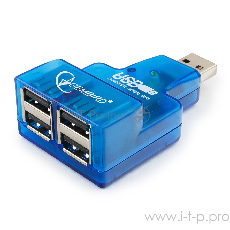 Контроллер GEMBIRD HUB USB2.0 Mini 4-port UHB-CN224