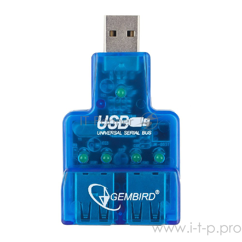 Контроллер GEMBIRD HUB USB2.0 Mini 4-port UHB-CN224