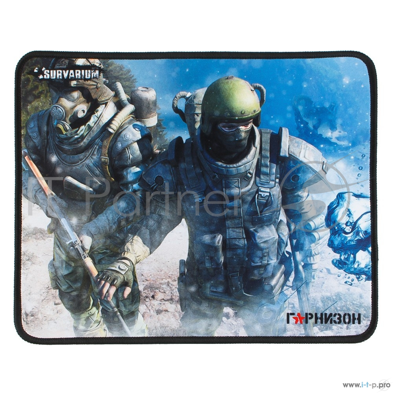 Коврик для мыши Гарнизон GMP-105, игровой, дизайн - игра Survarium, ткань/резина, размеры 200 x 250 x 3 мм