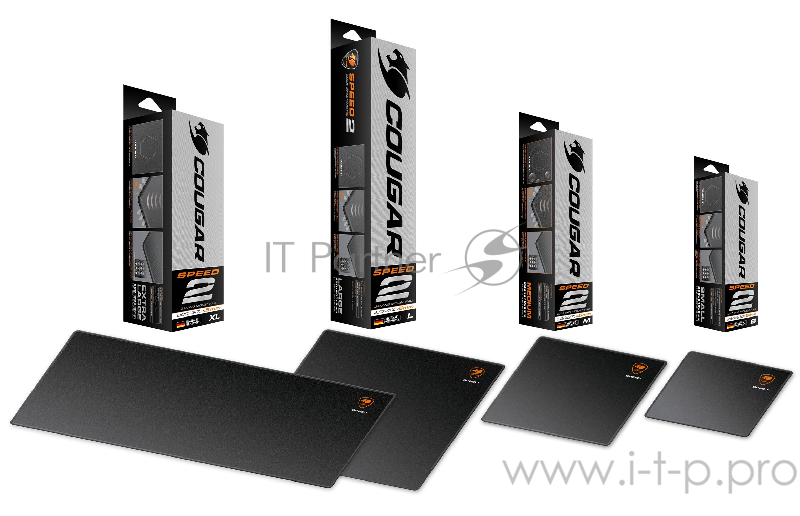 Игровой коврик для мыши Cougar Speed 2 L (450 x 400 x 5, прострочка, Ткань, Природная резина)