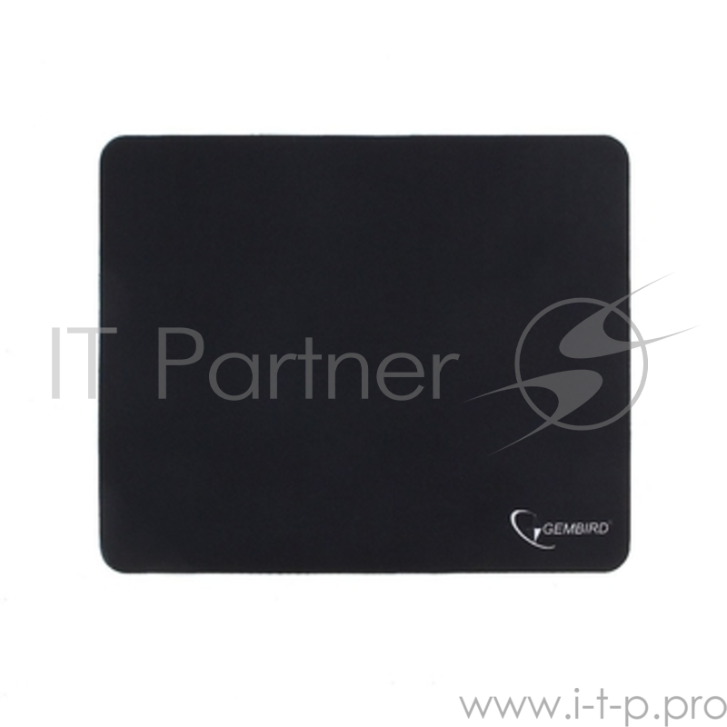 Коврик для мыши Gembird MP-BLACK, чёрный, размеры 220*180*1мм, полиэстер+резина
