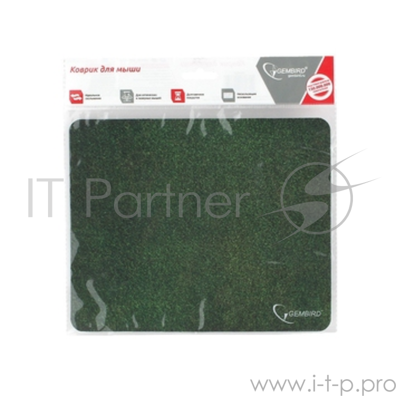 Коврик для мыши Gembird MP-GRASS, рисунок трава, размеры 220*180*1мм, полиэстер+резина