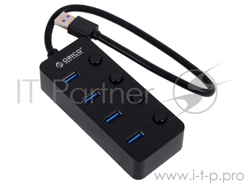 USB-концентраторы ORICO W9PH4-BK USB-концентратор ORICO W9PH4 (черный)