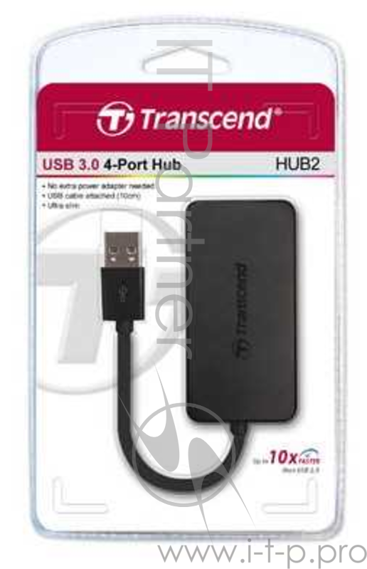 Концентратор USB Transcend USB3.0 4-Port HUB