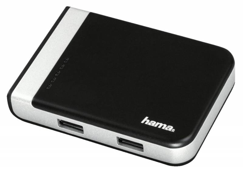 Разветвитель USB 3.1 Hama Kombi 2порт. черный (00054546)