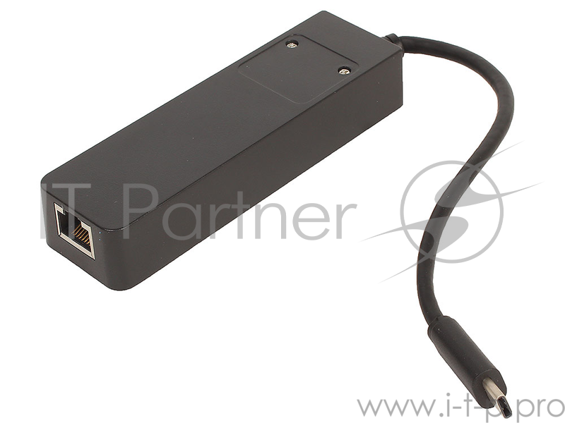 Концентратор ORIENT JK-341, Type-C USB 3.0 HUB 3 Ports + Gigabit Ethernet Adapter, RTS5140 + RTL8153 chipset, RJ45 10/100/1000 Мбит/с, USB штекер тип