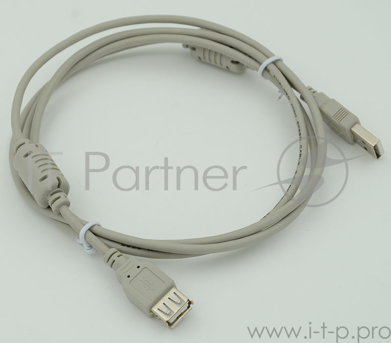 Кабель Belsis USB2.0 А вилка-USB А розетка с ф/фильтром, длина 1.5 м.