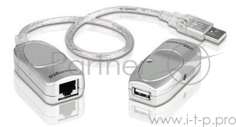 Кабель удлинитель USB 1.1 AM/AF Aten UCE60-AT до 60 метр.(через RJ45, по витой паре. Без патч-корда в комплекте), питание от шины