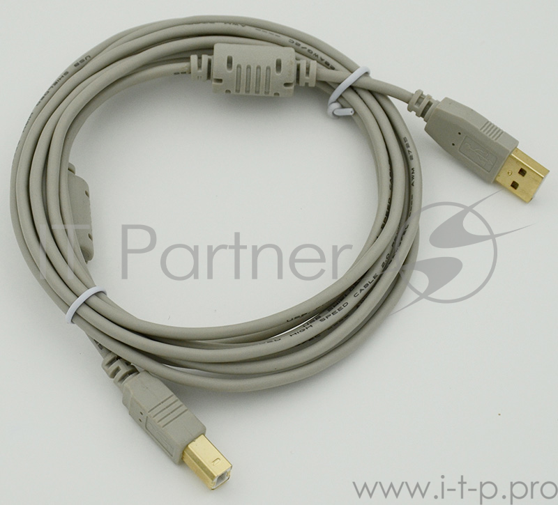 Кабель USB 2.0 PRO Am-Bm /Экран, покрытие Gold flash, 2x ферритовых фильтра 3м