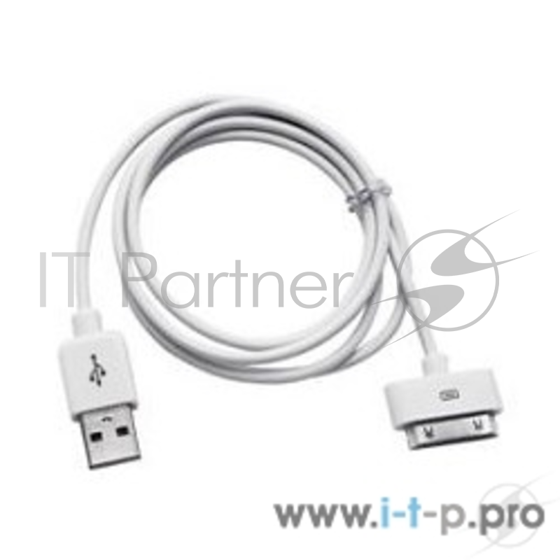Кабель Gembird CC-USB-AP1MW USB AM/Apple для iPad/iPhone/iPod, 1м белый, блистер