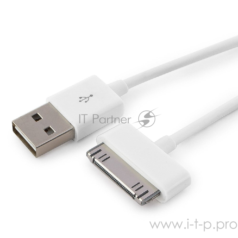 Кабель Gembird CC-USB-AP1MW USB AM/Apple для iPad/iPhone/iPod, 1м белый, блистер