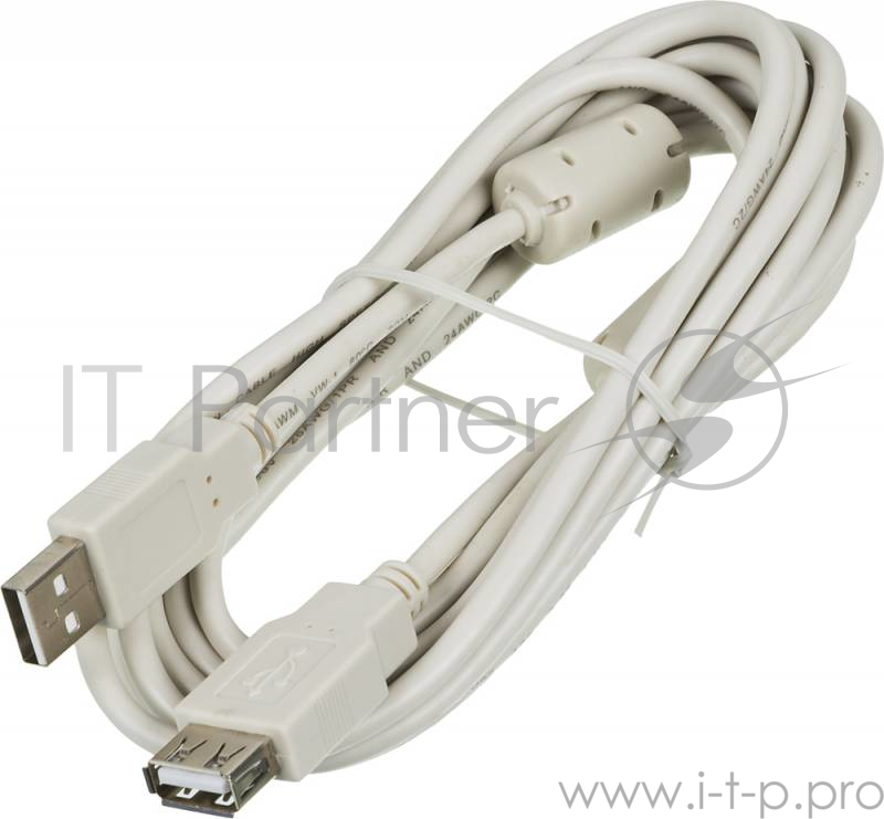 Кабель-удлинитель USB2.0 Ningbo USB A (m)/USB A (f) 3м феррит.кольца