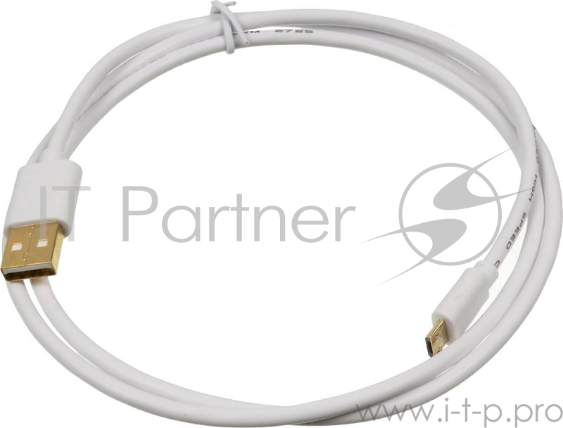 Кабель USB2.0 2A Square USB A (m)/micro USB B (m) 1м Позолоченные контакты