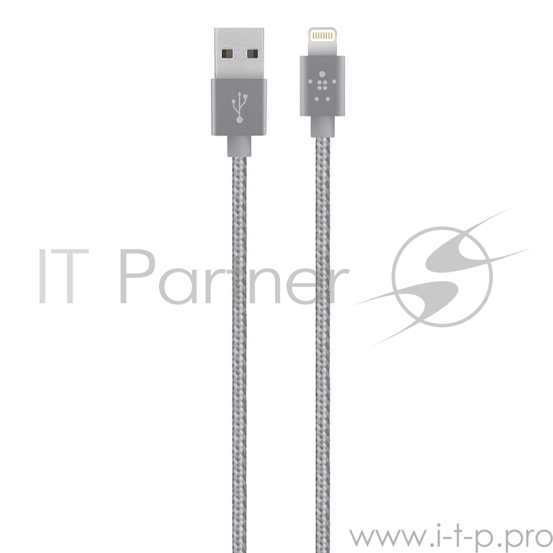 Кабель Belkin Mixit Metallic Lightning to USB Cable, Silver (1.2 m)