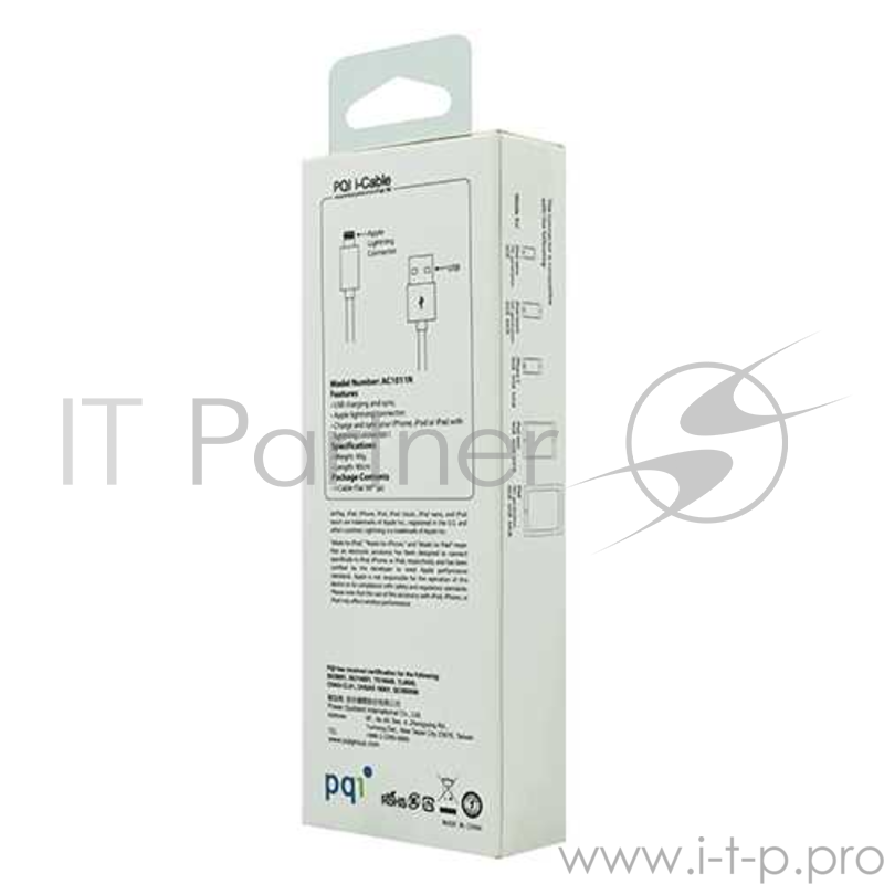 Кабель PQI i-Cable Flat 90 Green