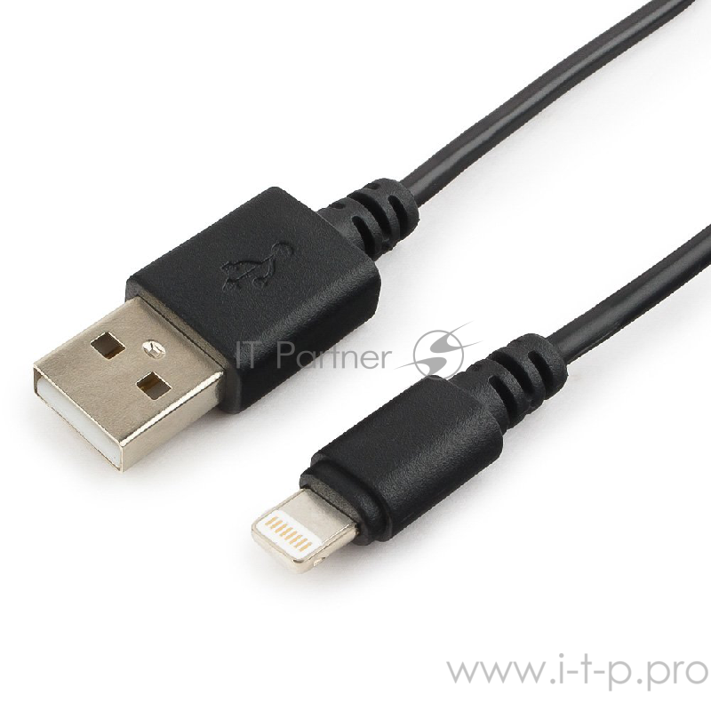 Кабель USB Cablexpert CC-USB-AP2MBP AM/Apple, для iPhone5/6 Lightning, 1м, черный, пакет