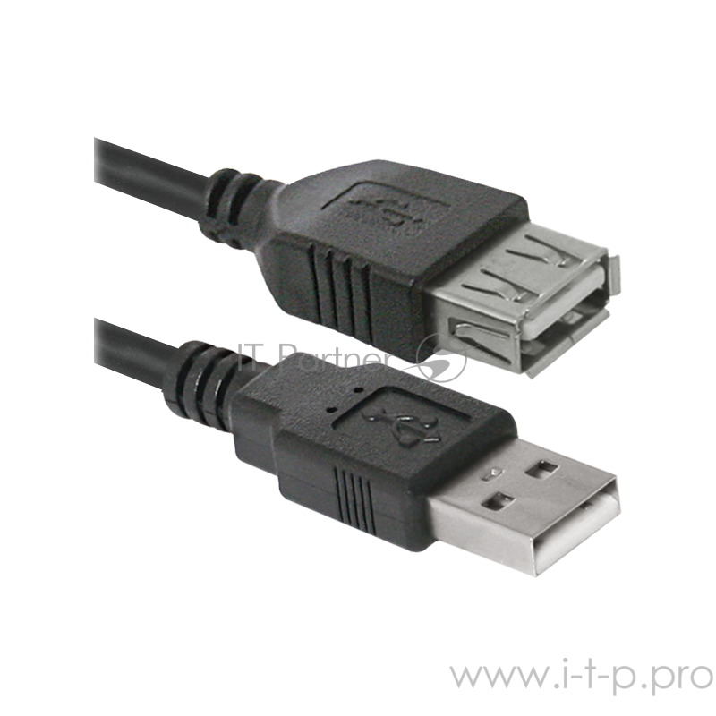 Кабель USB Defender USB02-10 USB2.0 AM-AF, 3.0м (87453)