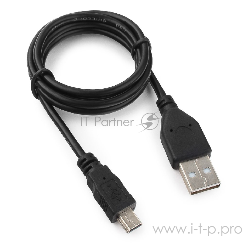 Кабель USB 2.0 Гарнизон GCC-USB2-AM5P-1M, AM/miniBM 5P, 1м, пакет