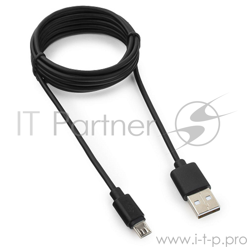 Кабель USB 2.0 Pro Гарнизон GCC-mUSB2-AMBM-1.8M, AM/microBM 5P, 1.8м, черный, пакет