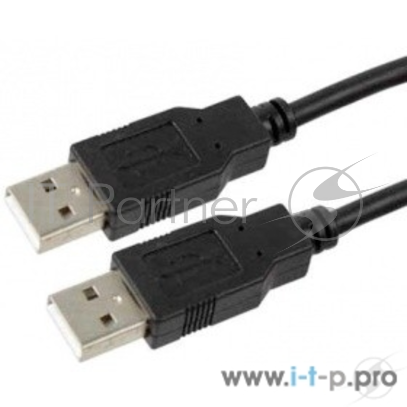 Кабель USB 2.0 Pro Cablexpert CCP-USB2-AMAM-6, AM/AM, 1.8м, экран, черный, пакет