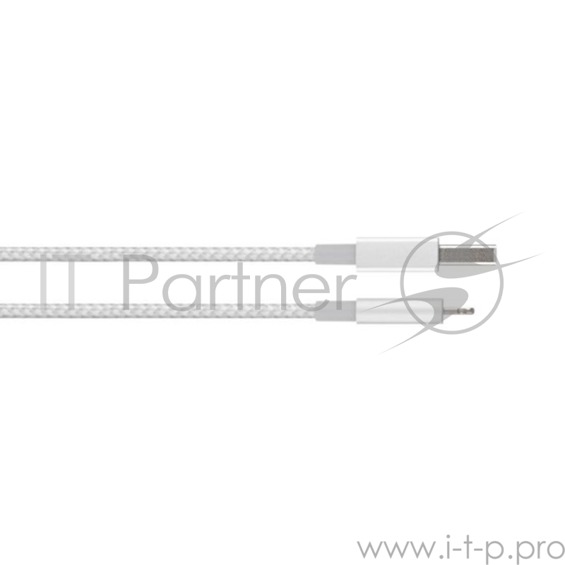 Кабель Moshi Integra Lightning на USB-A. Покрытие кабеля сделано из кевлара. Длина 1,2 м. Цвет серебряный.