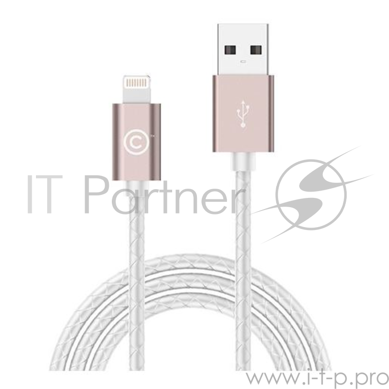 Кабель LAB.C USB на Lightning. Длина 1,8 м. Цвет: розовый.