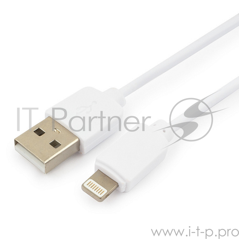 Кабель USB Гарнизон GCC-USB2-AP2-6-W AM/Lightning, для iPhone5/6/7, IPod, IPad, 1.8м, белый, пакет