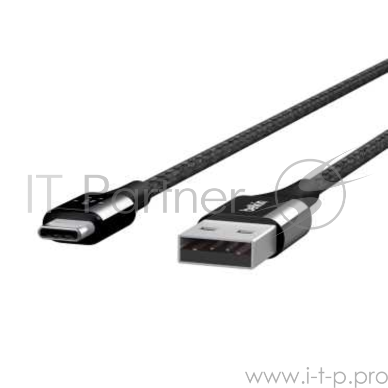 Кабель Belkin Duratek USB-C to A Cable, Black