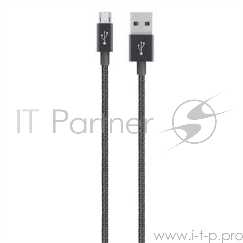 Кабель Belkin Premium Braided Micro USB Cable- Black