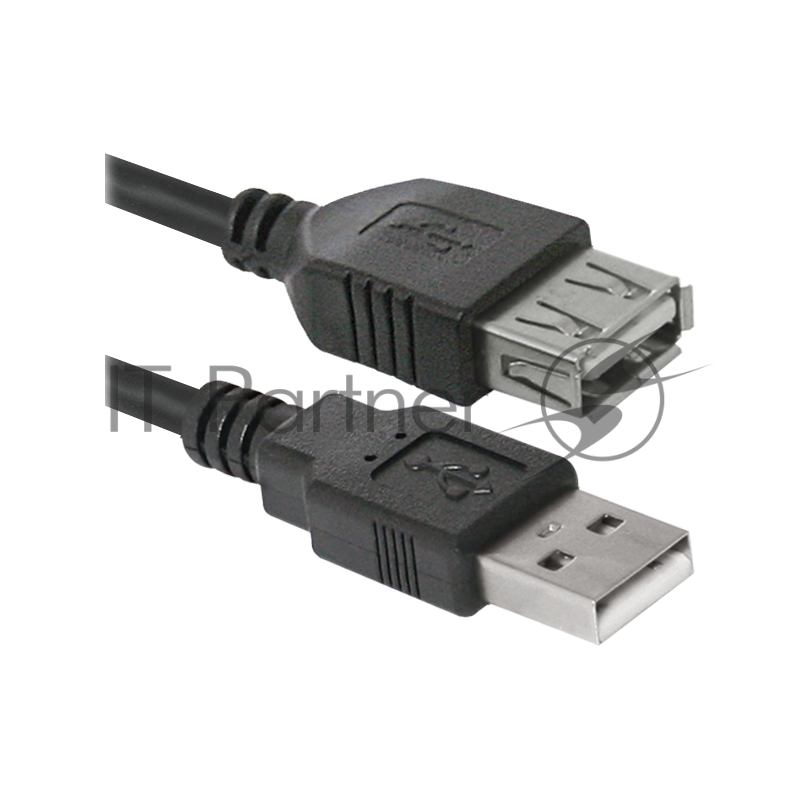 USB кабель Defender USB02-17 USB2.0 AM-AF, 5.0м (87454)