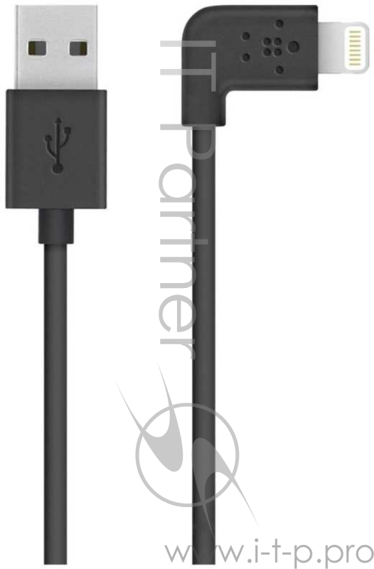 Кабель Belkin Mixit 90° Lightning to USB Cable, Black (1.2 m)